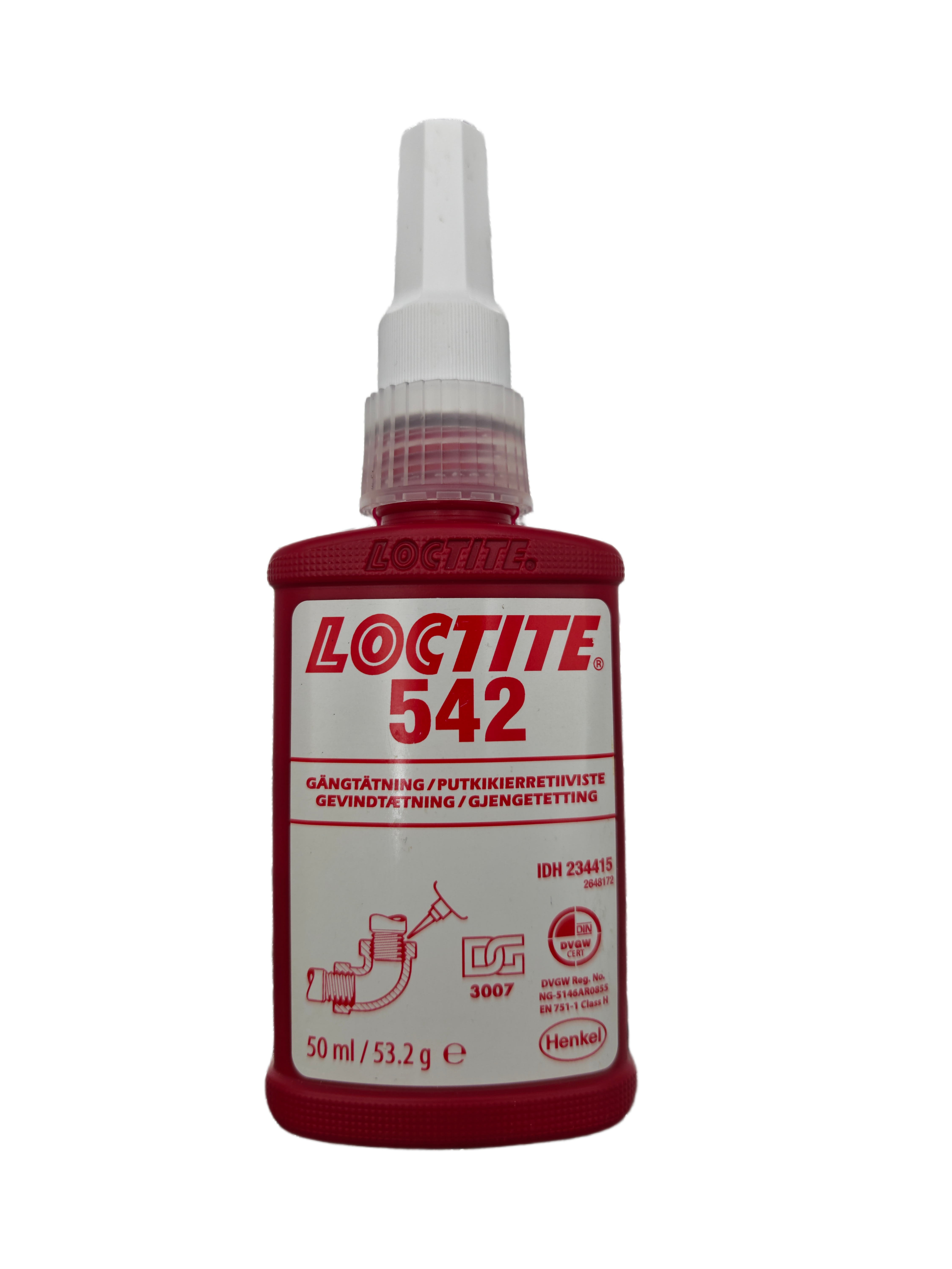 乐泰LOCTITE 542 金属管螺纹密封胶 南昌赣州新余经销商现货